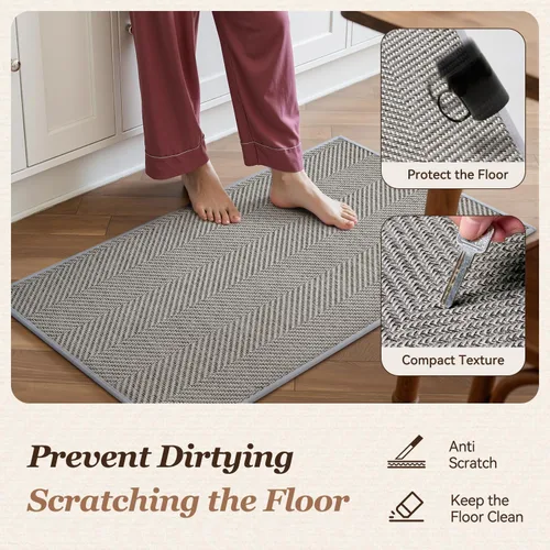 Vista 3 de AMOAMI Alfombras y tapetes de cocina, alfombras de cocina antideslizantes lavables para el piso, alfombra de cocina absorbente de secado rápido