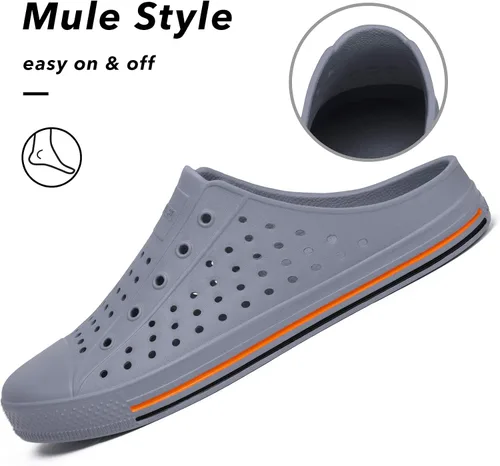 Vista 4 de SAGUARO Zuecos de jardín para mujer y hombre, zapatos casuales unisex de secado rápido, sandalias antideslizantes de verano para playa