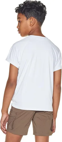 Vista 3 de ATHLIO Paquete de 2 camisetas de manga corta UPF 50+ para niños, camiseta de natación para surf acuático, camiseta de natación UVSPF