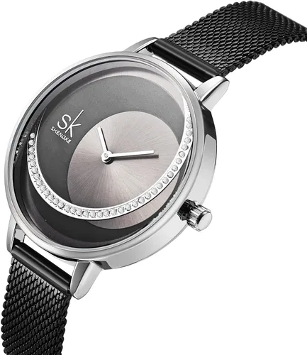 Vista 2 de SHENGKE Minimalist Watch (Love Me Tender Love Me Home) Casual Fashion Wrist Watch