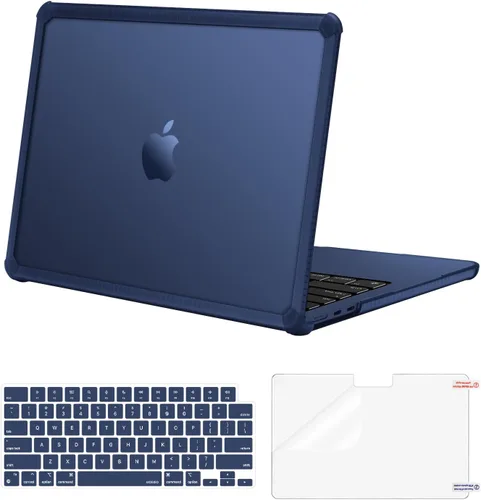 Vista 25 de MOSISO - Funda compatible con MacBook Air de 13 pulgadas M5 2026 M4 M3 M2 2025-2022 A3449 A3240 A3113 A2681, Kit 3 en 1 resistente a las grietas