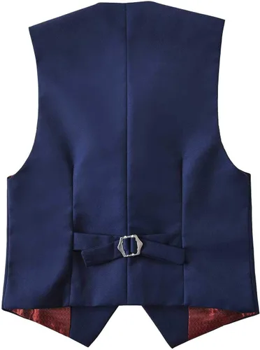 Vista 5 de Conjunto de trajes formales para niños con camisa de vestir y corbatín