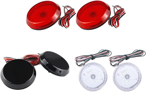 Vista 2 de Riloer Luz LED para parachoques trasero compatible con Toyota Corolla Sienna iQ compatible con Scion iQ xB compatible con Nissan Qashqai Dualis Juke