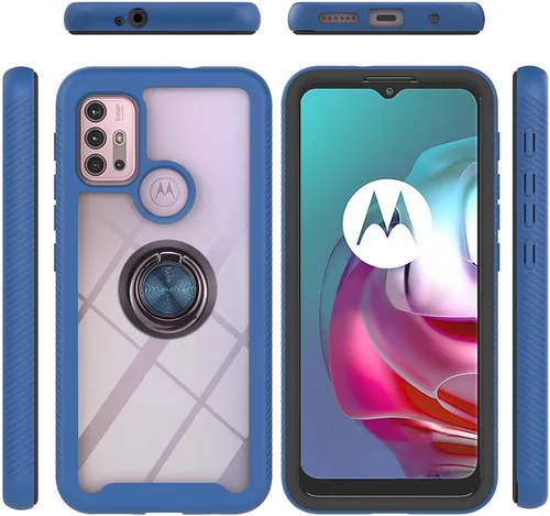 Vista 58 de Funda compatible con Xiaomi Poco X3 NFC, compatible con Xiaomi Poco X3 Pro/Poco X3 Ring Stand 3 en 1, color negro