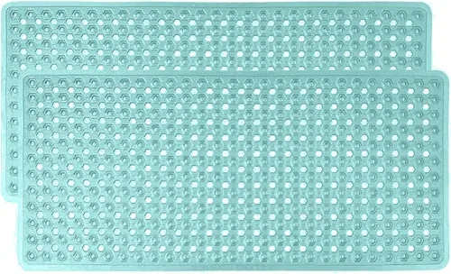 Vista 30 de GORILLA GRIP - Alfombrilla patentada cuadrada para cabina de ducha, alfombrillas pequeñas para el piso de la bañera para duchas de pie, ventosas