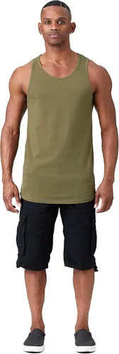 Vista 22 de Remera informal de jersey, sin mangas, lisa, básica (talles hasta 3XL, varios colores), para hombre.