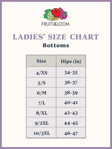 Vista 5 de Fruit of the Loom Eversoft - Calzones de algodón para mujer, sin etiquetas, transpirables