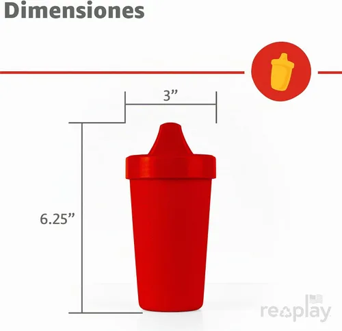 Vista 9 de Re-Play Vasos para sorber a prueba de derrames, reutilizables, 10 onzas, juego de 6, aptos para lavavajillas y microondas, fabricados en Estados
