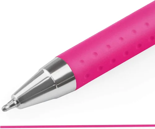 Vista 3 de Zebra Classic Z-Grip Flight - Bolígrafos de 0.047 in - Rosa - Paquete de 3