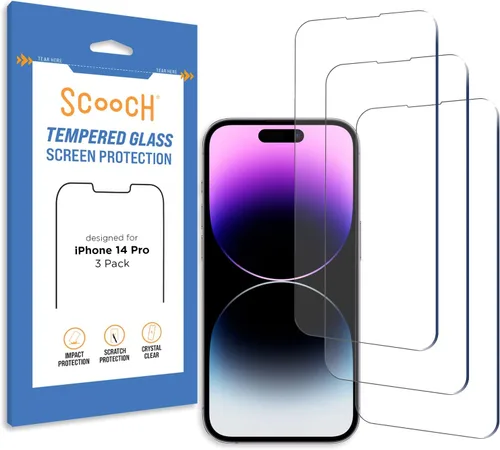 Vista 21 de Scooch® Paquete de 3 protectores de pantalla para iPhone SE (3ª generación 2022 y 2ª generación 2020), vidrio templado 9H de alta calidad