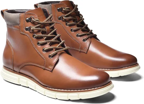Vista 4 de Bruno Marc Botas chukka casuales con punta de casquillo para hombre 2.0