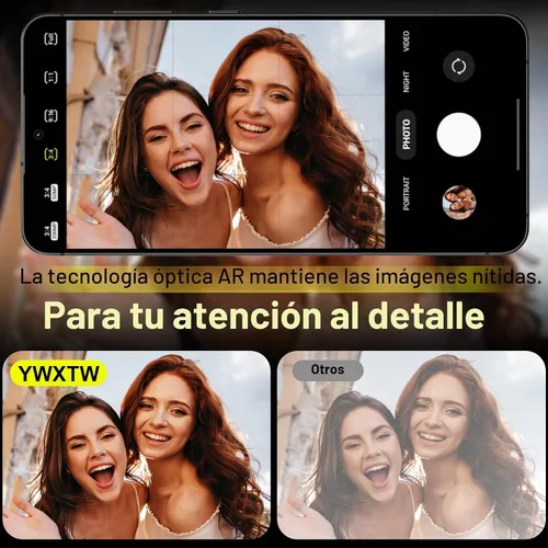 Vista 4 de YWXTW Protector de lente de cámara para accesorios Samsung Galaxy S25 [ajuste 1:1 y ultra claridad] 9H vidrio templado metal anillo individual Negro