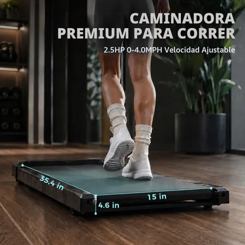 Vista 6 de Gkyet Walking Treadmill Pad with Incline, 2.5 HP Under-Desk Treadmill Home Running Pad LED Display Exercise Machine with Remote Control bandera