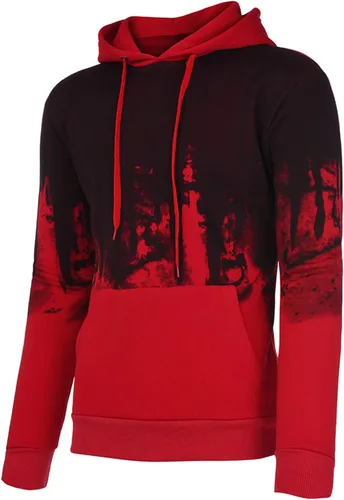 Vista 5 de Ymosrh Sudaderas con capucha para hombre, sudaderas con capucha con gráficos, sudaderas casuales con cordón y bolsillos, sudaderas con capucha
