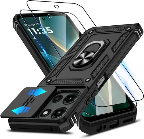 Vista 175 de ATUMP for Moto G-Play-2024 Case with Camera Lens Cover & HD Screen Protector(2 Pcs), [10FT Military Grade Drop Protection] Magnetic Ring Holder