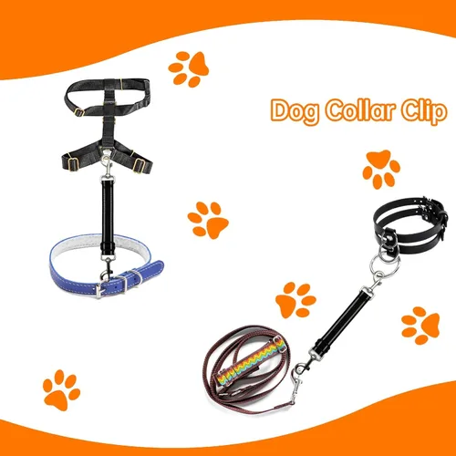 Vista 6 de Clip de seguridad para perro, clip de seguridad para collar de punta, 2 piezas de clip de seguridad para collar de perro, clip de seguridad