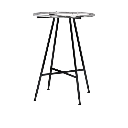 Vista 7 de SSWBasics Perchero redondo negro, perchero de ropa de 36 pulgadas de diámetro, altura ajustable de 48 a 72 pulgadas en incrementos de 3 pulgadas