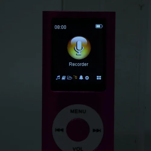 Vista 8 de LICAEVEY Reproductor MP3 Bluetooth ultrafino de 1.8 pulgadas con pantalla LCD, memoria expandible a 64 GB, reproductor de música portátil