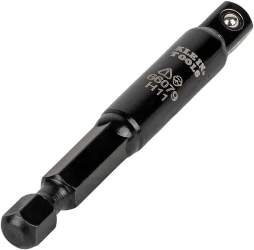 Vista 6 de Klein Tools 66079 - Adaptador de enchufe de impacto abatible, adaptador hexagonal pequeño de 1/4 a 1/4 pulgadas, uso con Klein Tools 66070