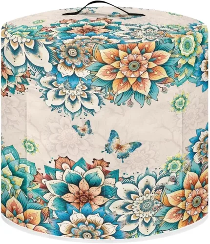 Vista 29 de Funda para freidora de aire para olla a presión eléctrica de 3 cuartos de galón con bolsillo, cubierta a prueba de polvo para electrodomésticos
