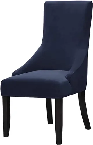 Vista 27 de Juego de 1 fundas elásticas para silla con respaldo de ala, protector reutilizable para silla de brazo, protector lavable para silla de comedor