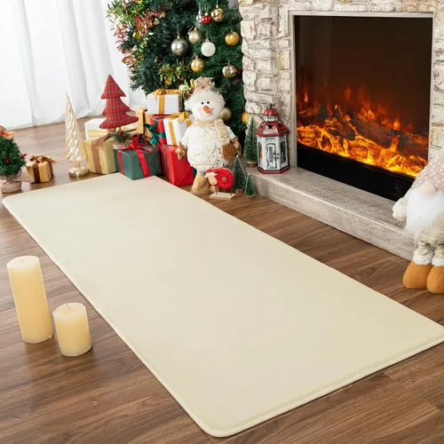 Vista 16 de Przemy Alfombras negras lavables para dormitorio, sala de estar, alfombra de pasillo de 2 x 6 pies, alfombra de interior de espuma viscoelástica