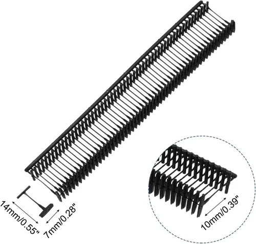 Vista 2 de Tag Gun Fasteners 5000Pack Black Standard Tagging Fasteners Plastic Regular Label Gun Price Barbs for Garment(35mm)