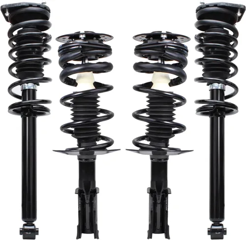 Vista 25 de Detroit Axle - 4 piezas de soportes para Toyota 2004 2005 2006 2007 2008 2009 Prius, soportes delanteros y traseros con resortes helicoidales