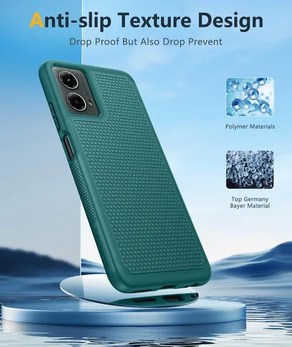 Vista 1142 de FNTCASE Funda para iPhone 17 Pro: Fundas delgadas translúcidas de color azul claro compatibles con MagSafe, protección completa de la cámara
