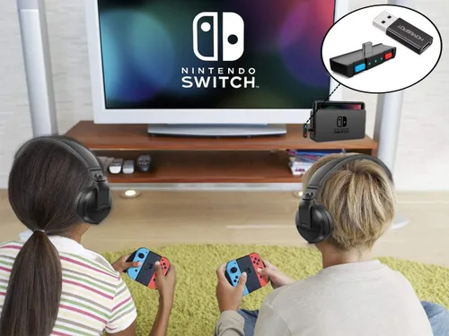 Vista 8 de HomeSpot Bluetooth Audio Adapter with USB-C, Built-in mic, for Nintendo Switch, PS4, PS5, PC, Supports Headphones mic, aptX Low Latency, Dual