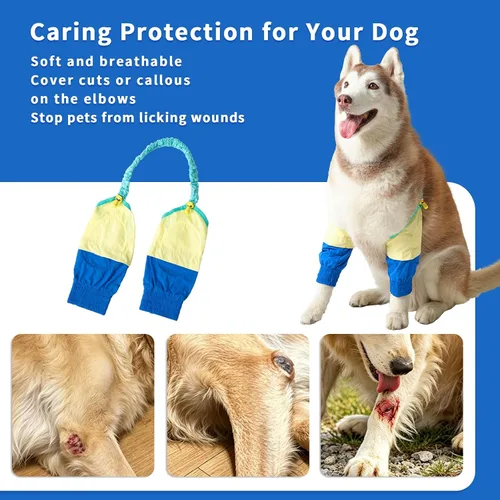 Vista 5 de Mangas protectoras de codo de perro resistentes al agua para patas