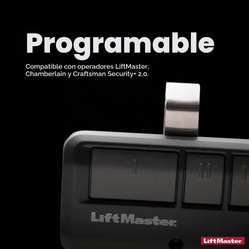 Vista 3 de Liftmaster 893LM - Abridor de puerta de garaje de 3 botones con control remoto LiftMaster