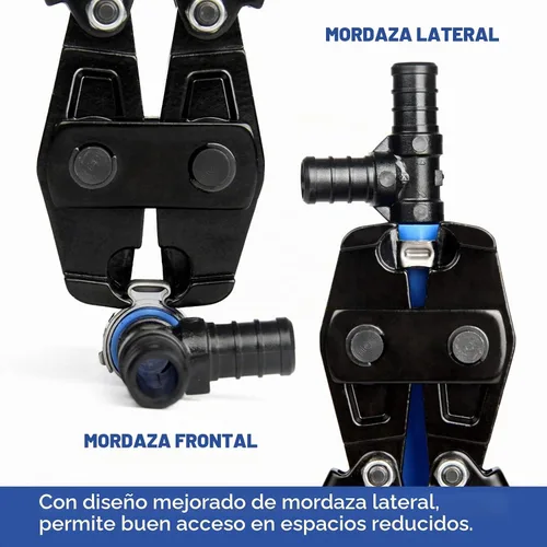 Vista 3 de iCrimp - Herramienta de cincha PEX bidireccional para abrazaderas de acero inoxidable de 3/8 a 1 pulgada