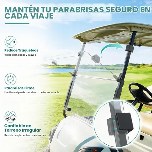 Vista 3 de Clips universales de retención para parabrisas EZGO CLUB CAR YAMAHA, juego de 2