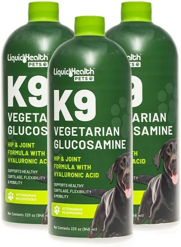 Vista 9 de LIQUIDHEALTH Glucosamina líquida vegetariana K9 de 32 onzas para todos los perros, condroitina, MSM, Omega 3, ácido hialurónico antioxidantes, salud