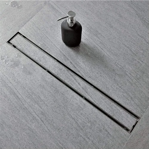 Vista 21 de Neodrain Drenaje de ducha lineal de 18 pulgadas con rejilla de inserción de azulejos, desagüe de suelo de ducha rectangular de acero inoxidable