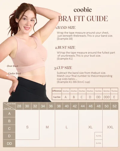 Vista 90 de Coobie Brasier sin costuras de cobertura completa para mujer con acolchado extraíble para mayor comodidad
