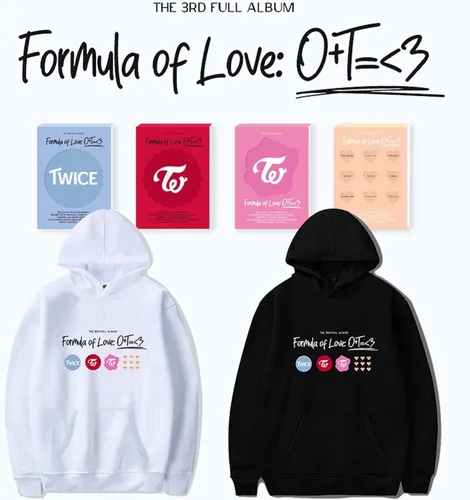 Vista 2 de Kpop Twice Formula of Love Hoodie Sweatshirt Pullover Tzuyu Momo Mina Nayeon Merch
