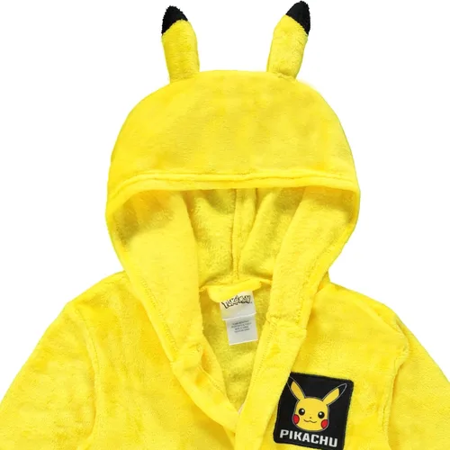 Vista 4 de Super Mario, Pokémon & Sonic Fleece - Bata con capucha para niños, bata de baño de felpa súper suave para niños con bolsillos, producto