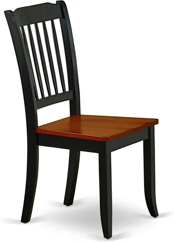 Vista 5 de East West Furniture ANDA3-BCH-W Juego de mesa de comedor de 3 piezas para espacios pequeños contiene una mesa de cocina redonda con pedestal y 2