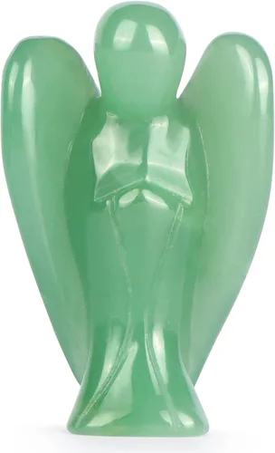 Vista 8 de Artistone Estatuas y figuras de ángel de cristal de amatista, bolsillo de gemas talladas, piedra curativa de ángel de la guarda, regalos