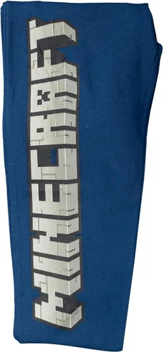 Vista 5 de Minecraft Video Game Pants Logo Block Big Letters Boys Navy Pantalones deportivos