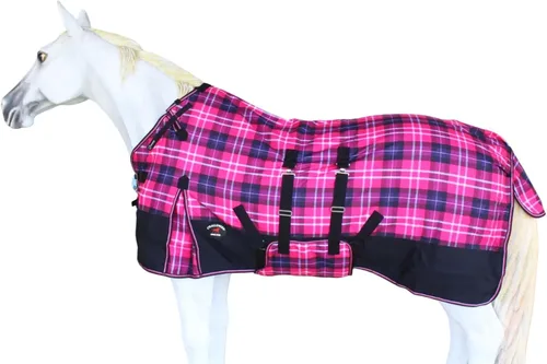Vista 10 de Challenger Horse 1200D Turnout Waterproof Fleece Lined Medium Winter Blanket 3B108LG