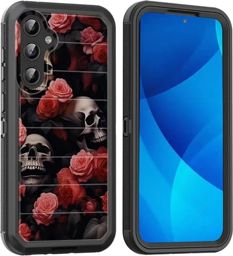 Vista 141 de Funda para Galaxy A15 5G, cuerpo completo, protección contra caídas, a prueba de polvo, resistente de 3 capas, militar, resistente, duradera