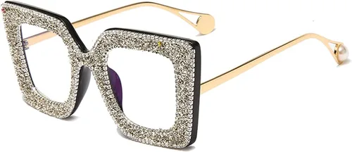 Vista 3 de Transición de gran tamaño fotocromática progresiva multifocal gafas de lectura para mujeres Rhinestone gafas de sol lectores