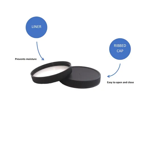 Vista 5 de Tarros de plástico transparente de 8 onzas con tapas negras (paquete de 9) recipientes de almacenamiento vacíos recargables con tapas para productos