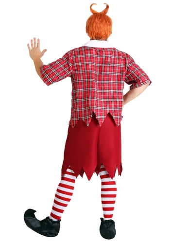 Vista 2 de Disfraz de Munchkin rojo talla extra Multicolor