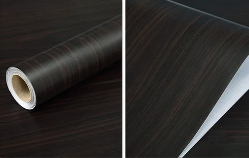 Vista 5 de UPREDO Papel tapiz adhesivo de vinilo para panel de grano de madera marrón, 15.8 x 79 pulgadas