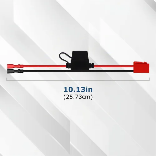 Vista 3 de Mighty Max Battery Reemplazo de caída para vehículo de paseo de 12 V con kit de batería 7ah y arnés con conector de 2 pines