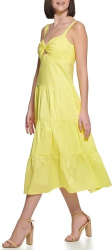 Vista 2 de GUESS Vestido largo de algodón sin mangas para mujer